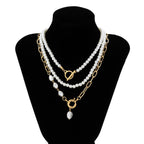 Pearl Triple Necklace Set