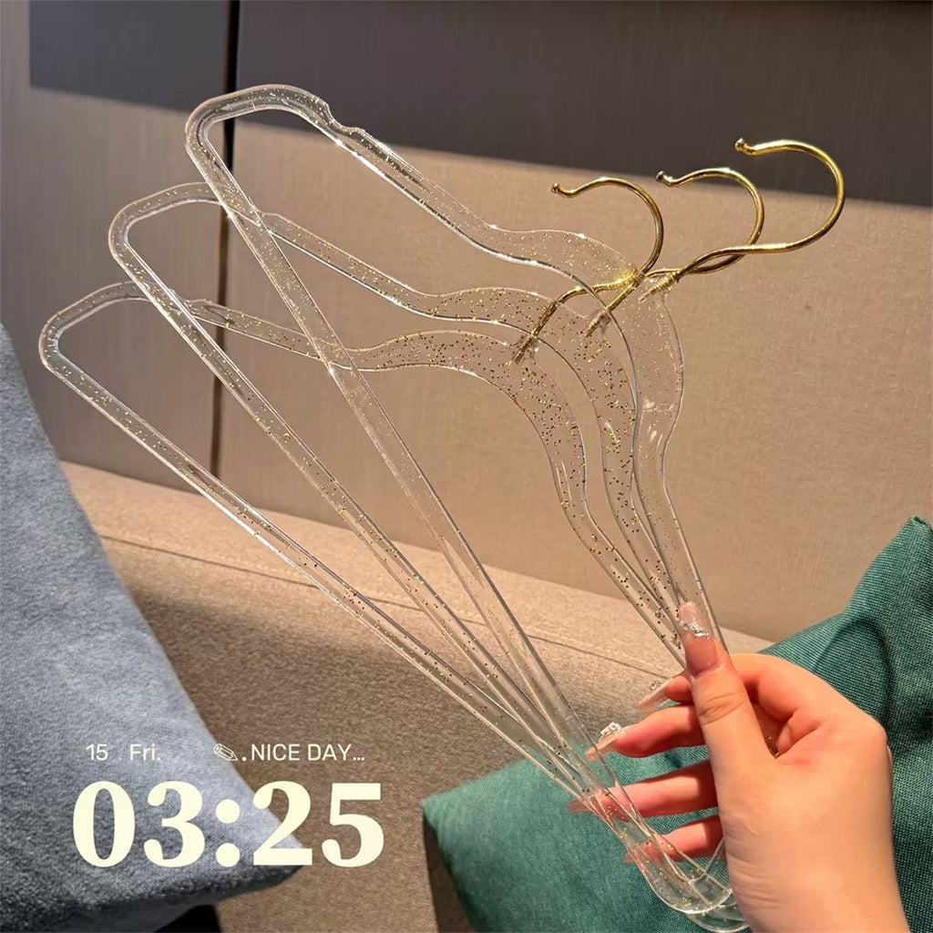 Glitter Effect Hangers - Set of 5