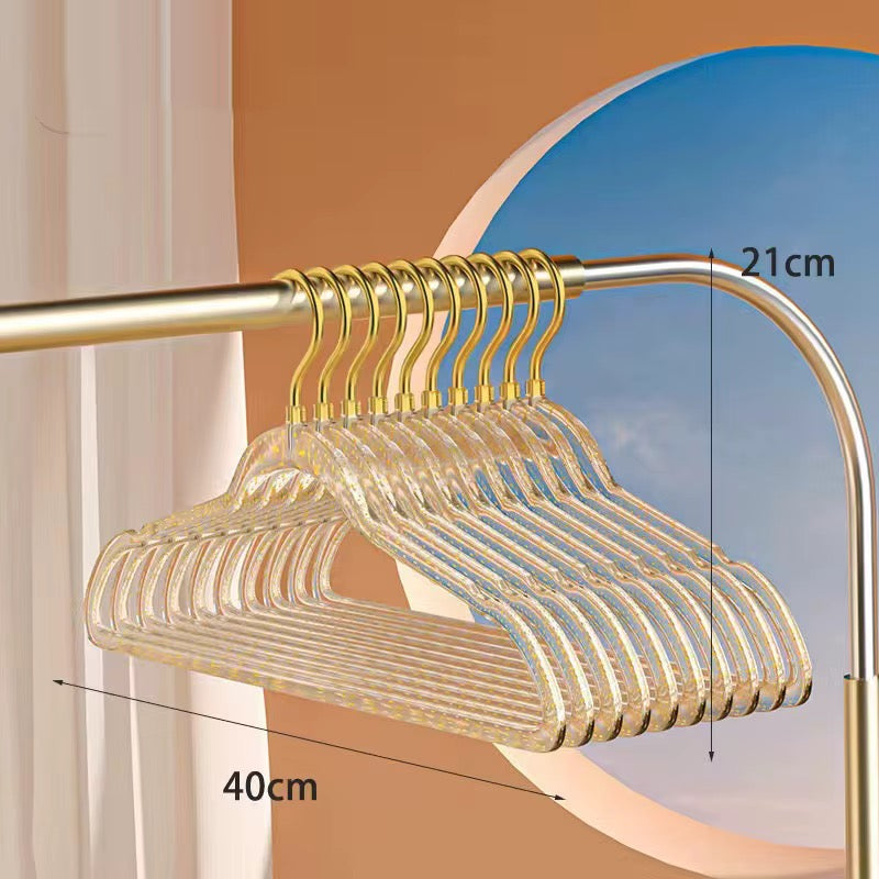 Glitter Effect Hangers - Set of 5