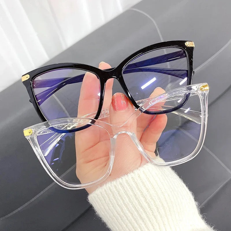 Large Cat Eye Anti Blue Light Glasses