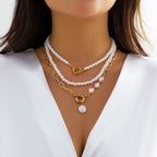 Pearl Triple Necklace Set