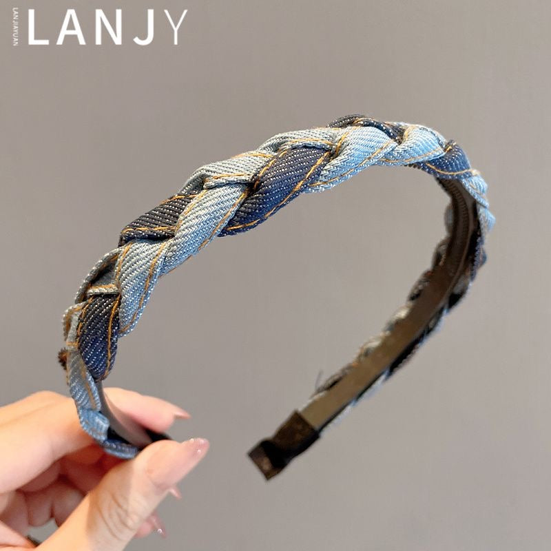 Denim Ribbon Headband