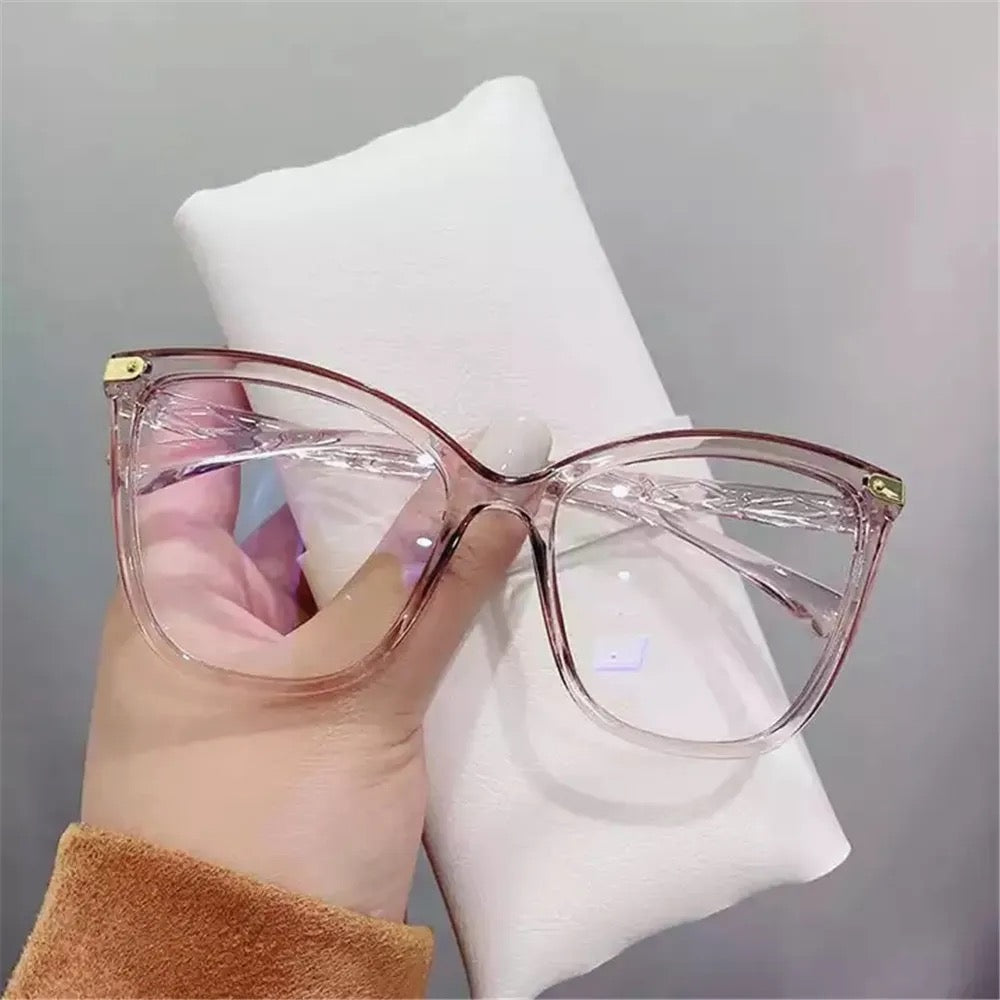 Large Cat Eye Anti Blue Light Glasses