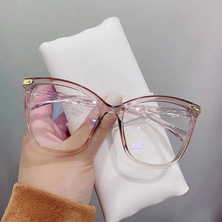 Large Cat Eye Anti Blue Light Glasses