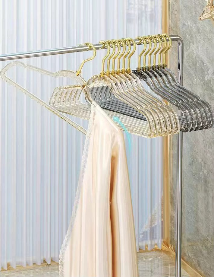 Glitter Effect Hangers - Set of 5